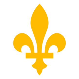 Québec Fleur De Lys Decal (Yellow)